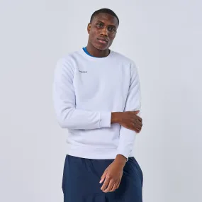 Omnitau Adult's Team Sports Crew Neck Cotton Sweatshirt - White