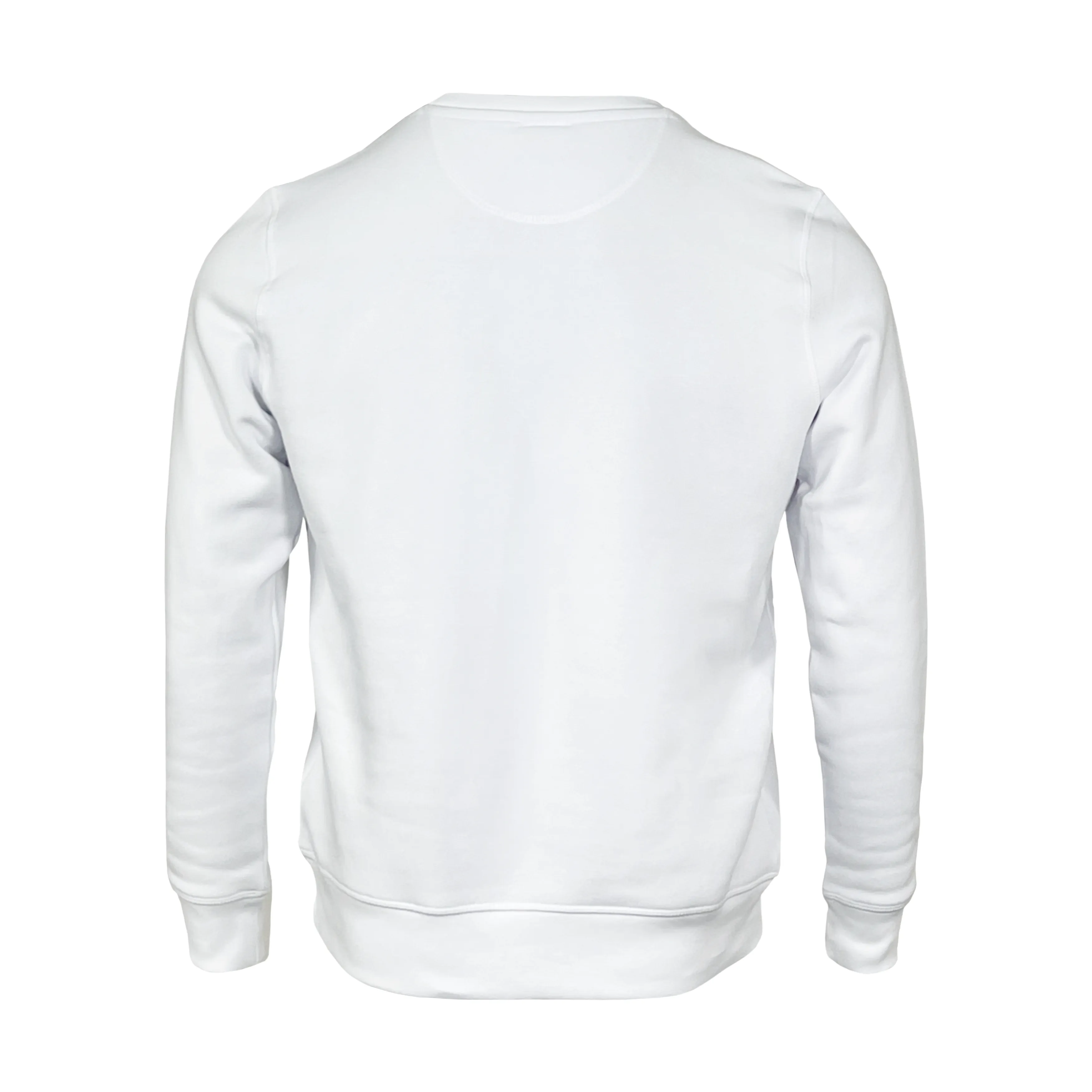 Omnitau Adult's Team Sports Crew Neck Cotton Sweatshirt - White