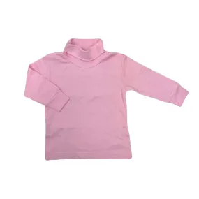 Pink/White Striped Turtleneck Shirt