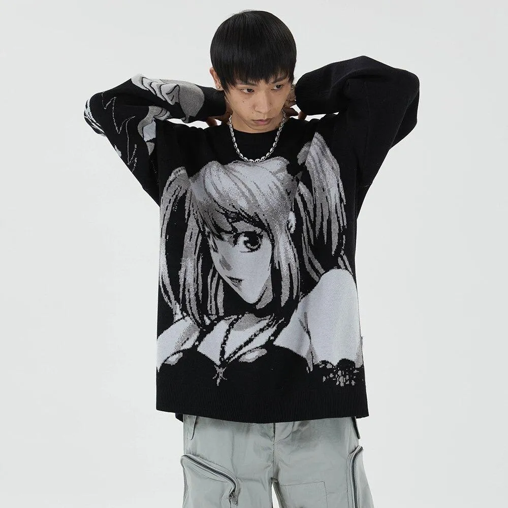 "BEAUTY & BRAINS" - L & Misa Knitted - Death Note Anime Sweater