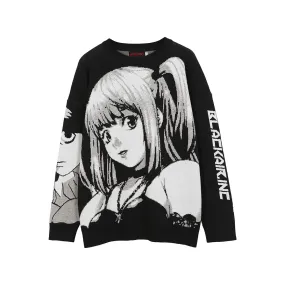 "BEAUTY & BRAINS" - L & Misa Knitted - Death Note Anime Sweater
