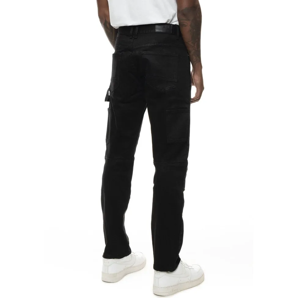 Rip & Repair Double Knee Jeans - Jet Black