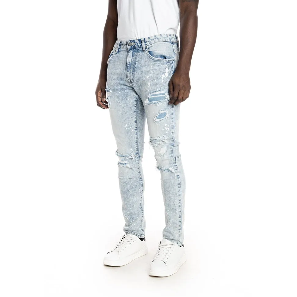 Rip And Repair Jeans - Archer Blue