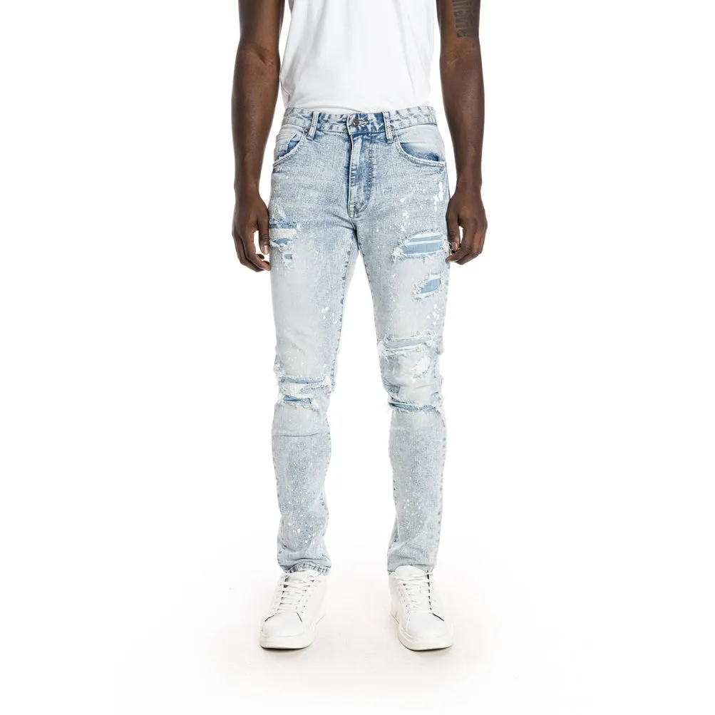 Rip And Repair Jeans - Archer Blue