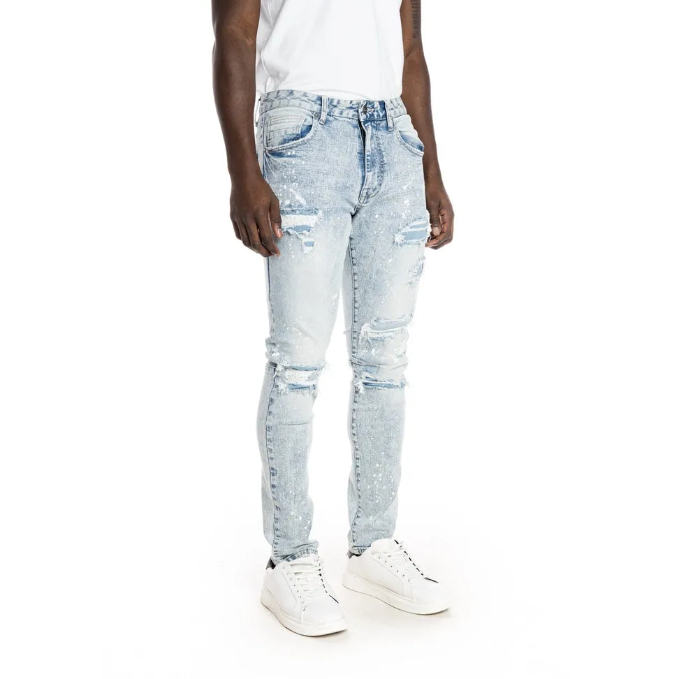 Rip And Repair Jeans - Archer Blue