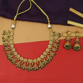 Round Neck Antique Necklace Set 13552-28