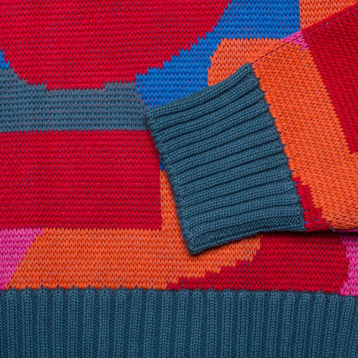 Sitting Pear Pattern Knitted Pullover