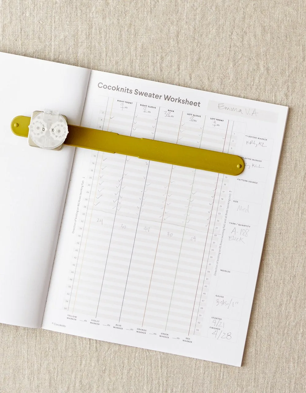 Sweater Worksheet Journal [bundle of 10]