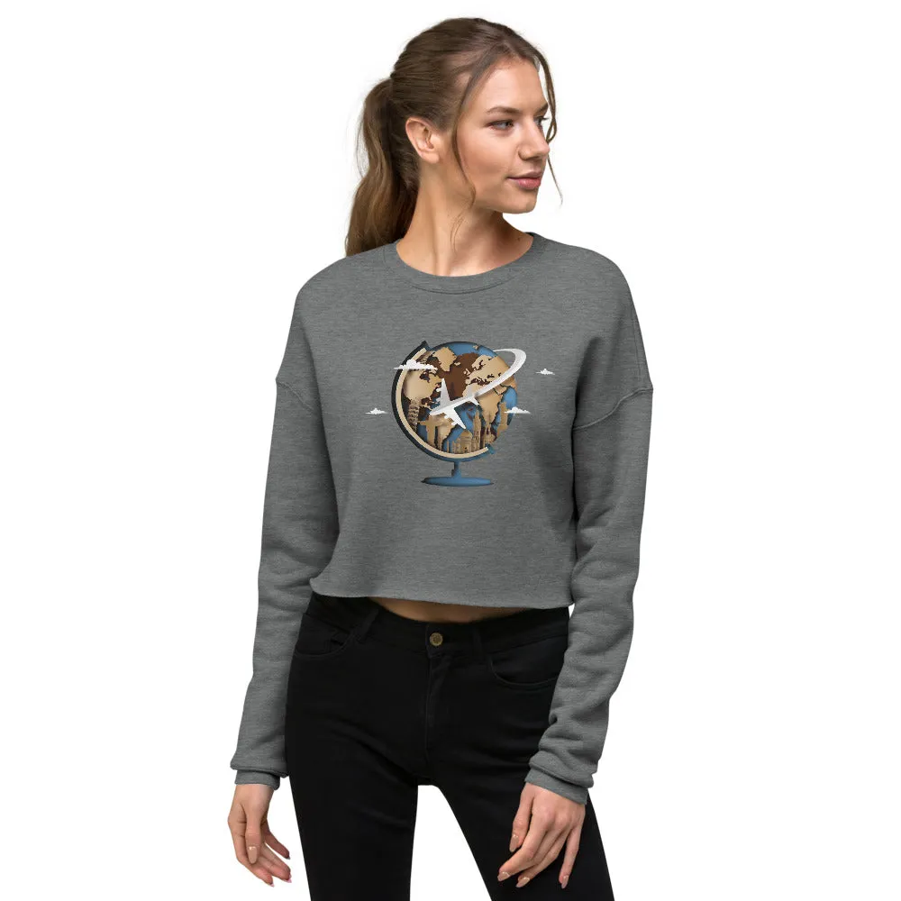 Timeless Traveling Women's Crop Sweatshirt