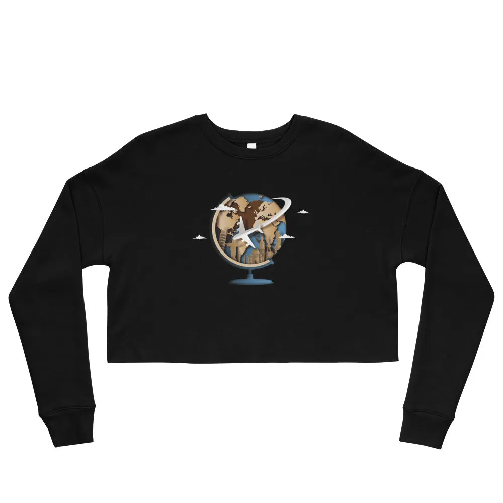 Timeless Traveling Women's Crop Sweatshirt