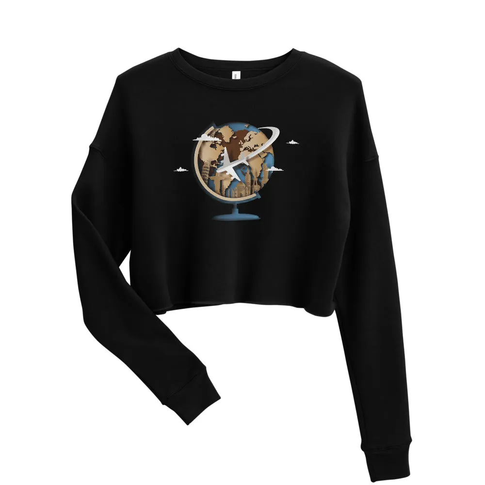 Timeless Traveling Women's Crop Sweatshirt