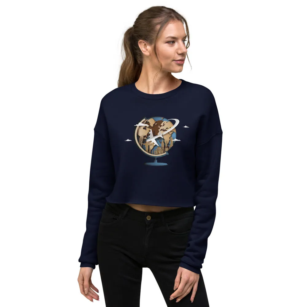 Timeless Traveling Women's Crop Sweatshirt