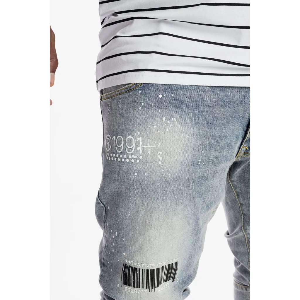 Utility Fashion Jeans -Nutria Blue