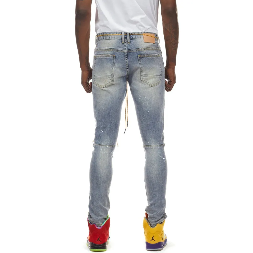 Utility Fashion Jeans -Nutria Blue