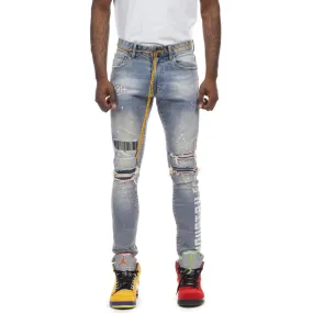 Utility Fashion Jeans -Nutria Blue