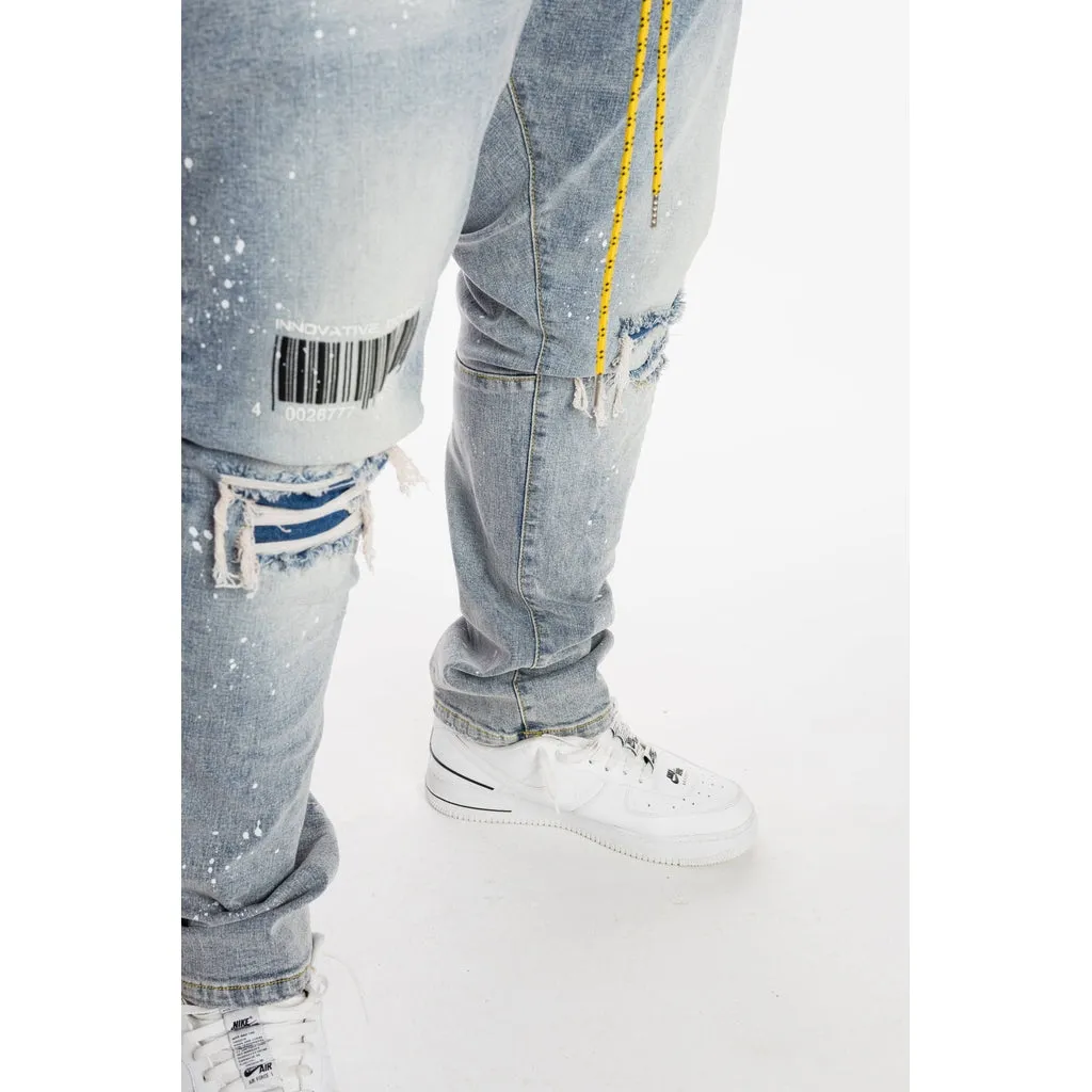 Utility Fashion Jeans -Nutria Blue