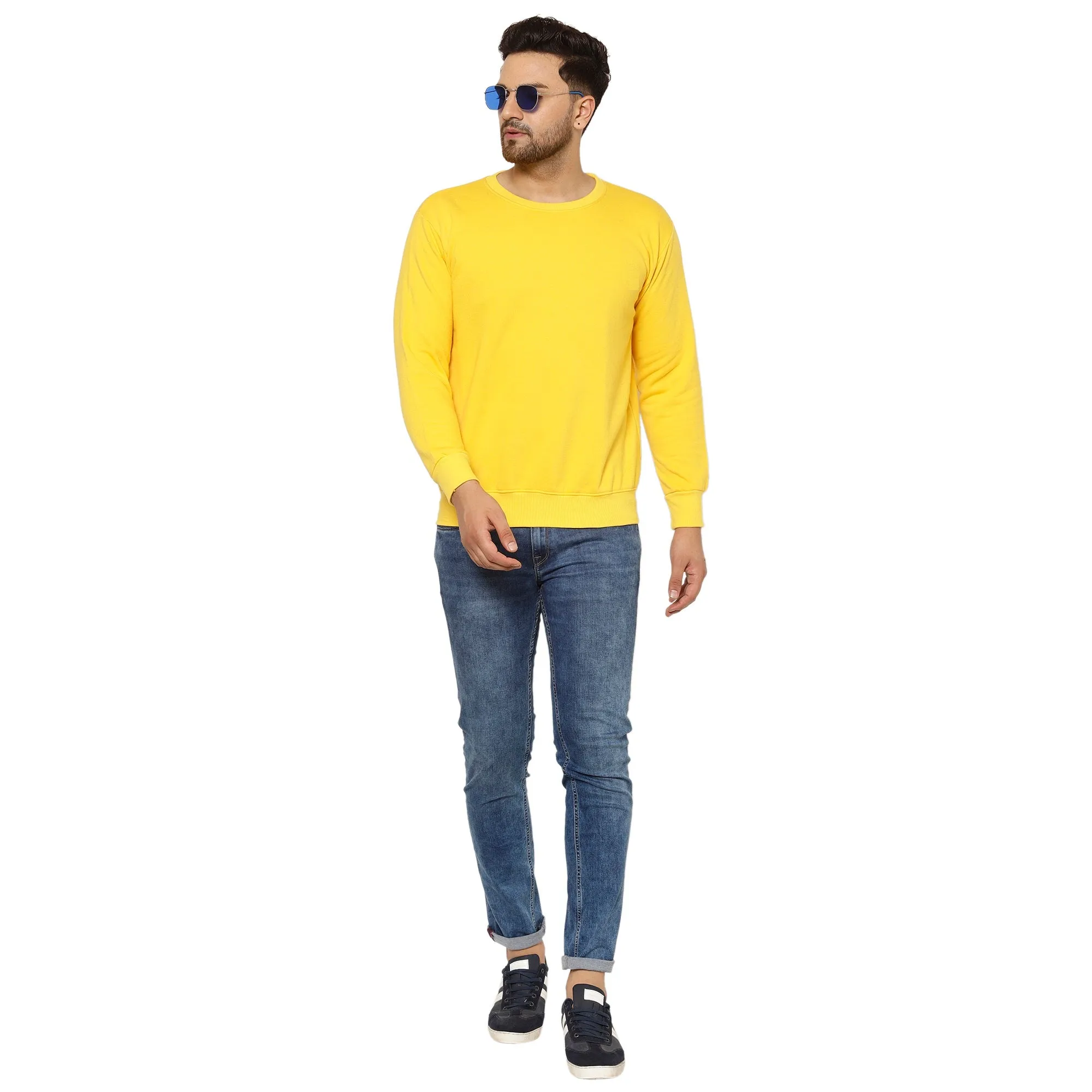 Vimal Jonney Fleece Round Neck Sweatshirt for Men