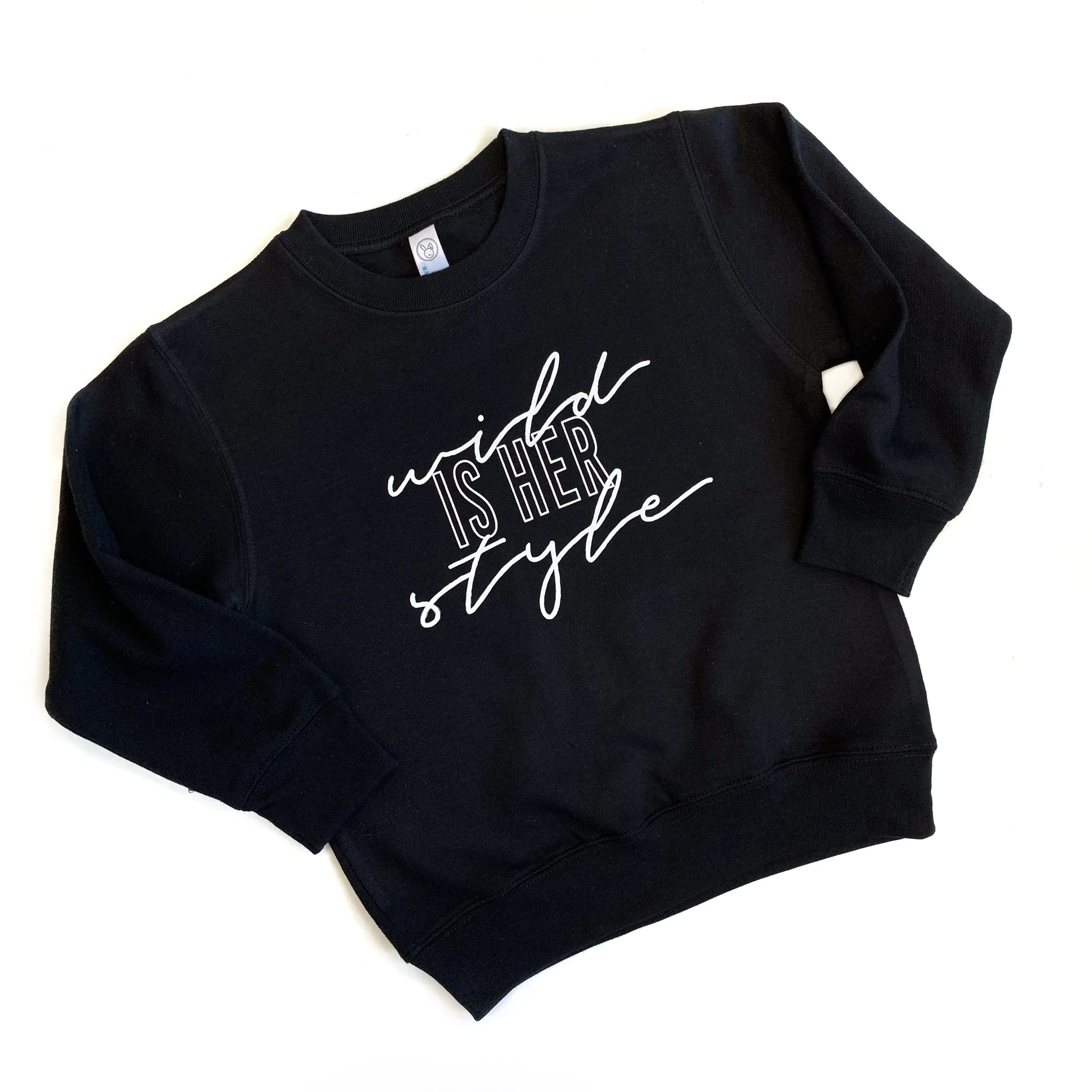 Wild Is Her Style - Girl's Crewneck Pullover