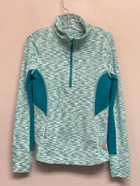 Zella Size 5 Turquoise Polyester & Nylon Girls Stripe Sweatshirts & Jackets
